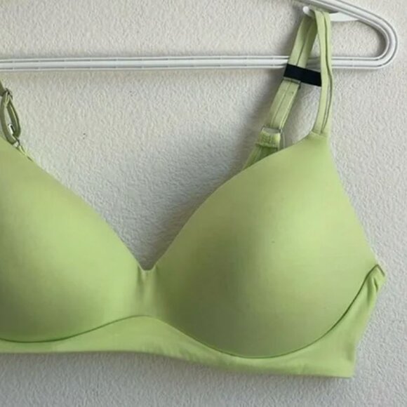 Aerie Neon Green Real Sunnie Wireless Push Up Bra - Picture 2 of 5